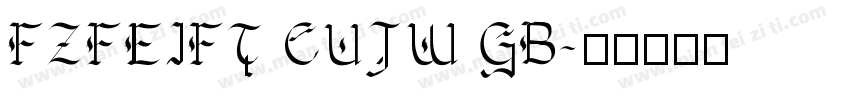 FZFEIFT CUJW GB字体转换
